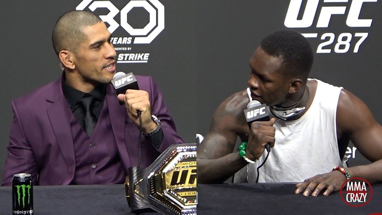 Alex Pereira vs. Israel Adesanya 2 Press Conference Highlights UFC ...