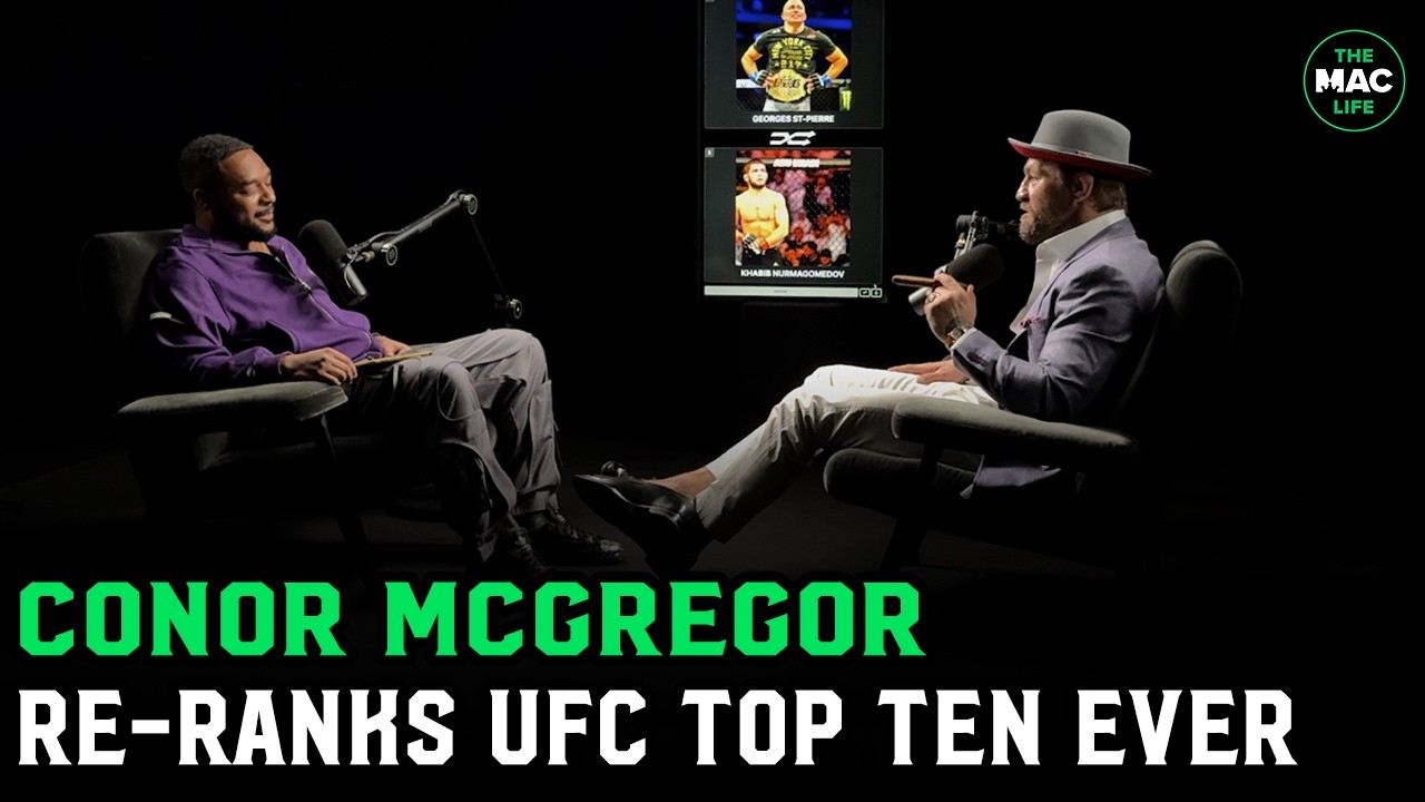Conor McGregor Re-Ranks UFC Top Ten List Of All Time | (Behind The Scenes)