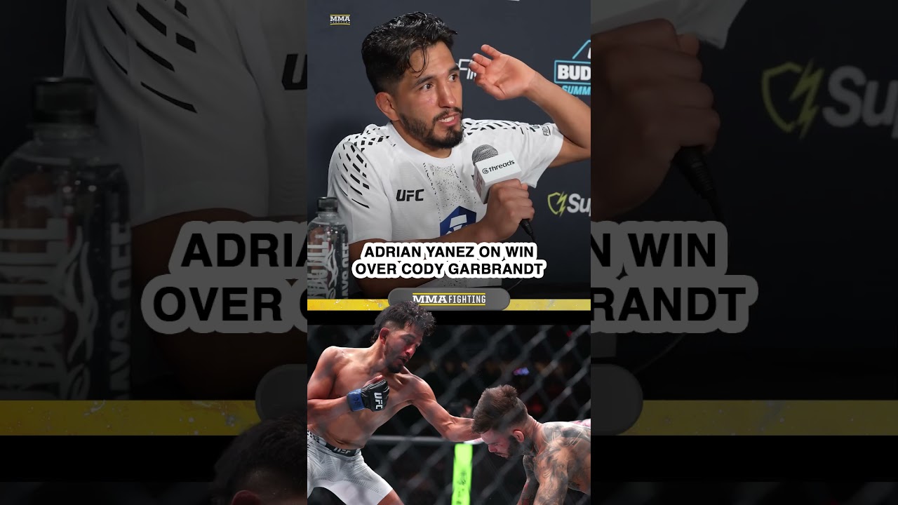 Adrian Yanez IMMEDIATE REACTION to KNOCKOUT of Cody Garbrandt at UFC ...